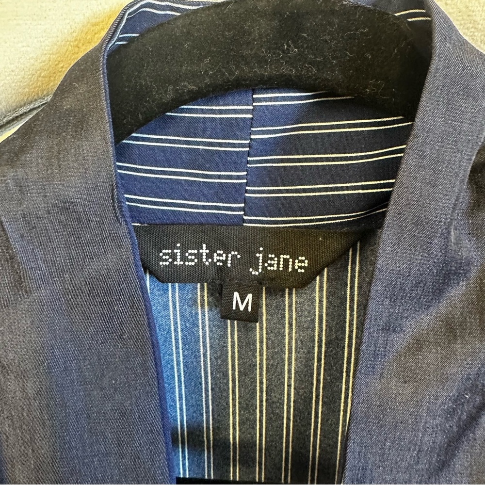 Sister Jane Navy and Orange Long Sleeve Dress - Picture 3 of 11